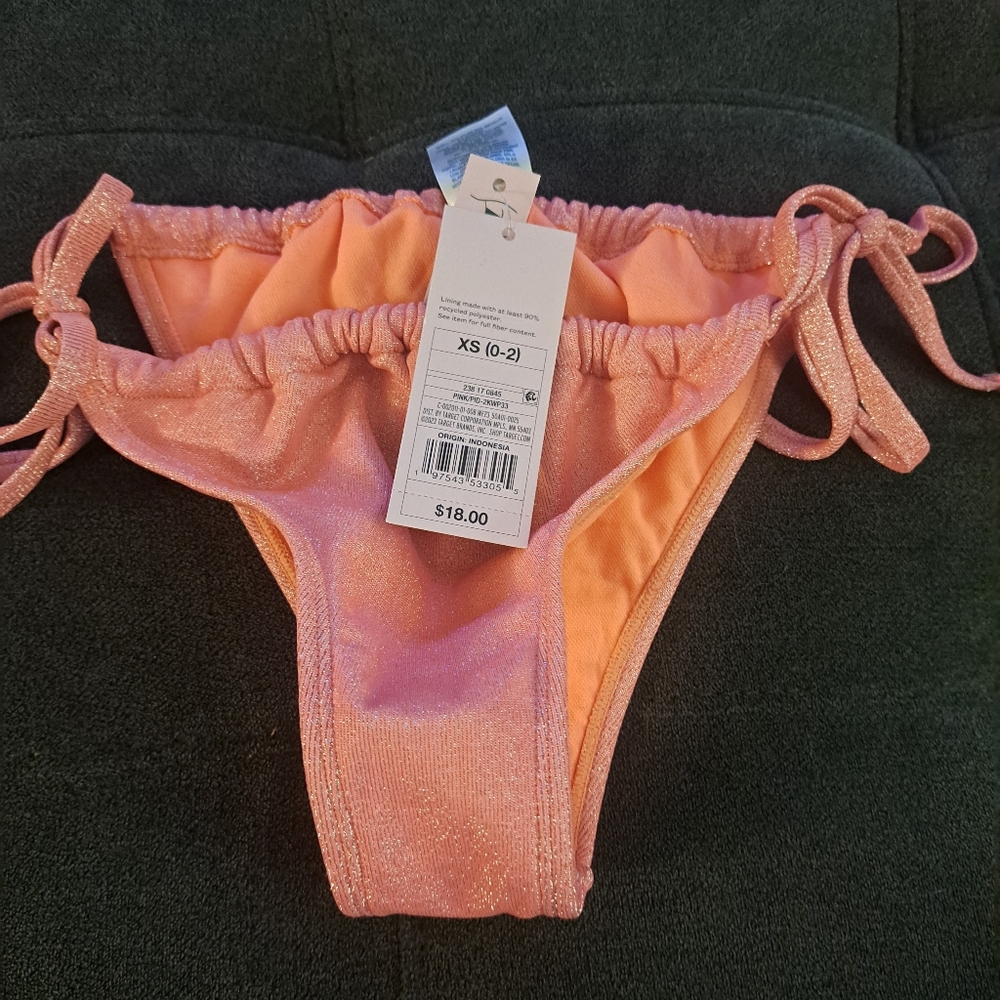 Shimmery Pink Bikini Bottom